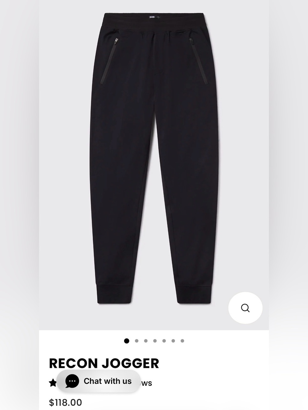 Barbell Men's Black Zip-Pocket Joggers - Drawstring Waist